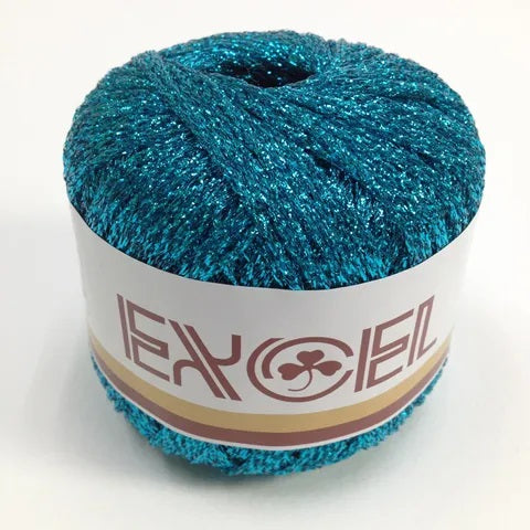 METALLIC YARN TEAL 20G 