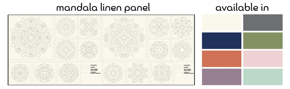 MANDALA PANEL BURNT CLAY 137CM X 50CM 