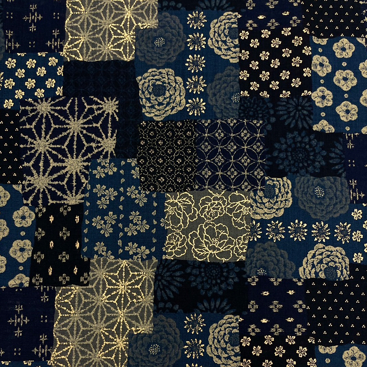 SEVENBERRY - GOLDEN BORO PATCHWORK DK BLUE