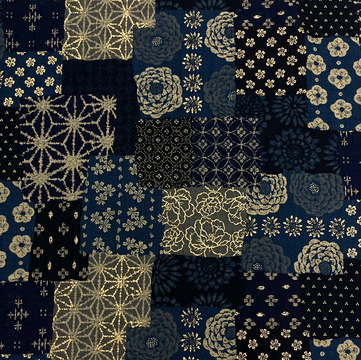 SEVENBERRY - GOLDEN BORO PATCHWORK DK BLUE