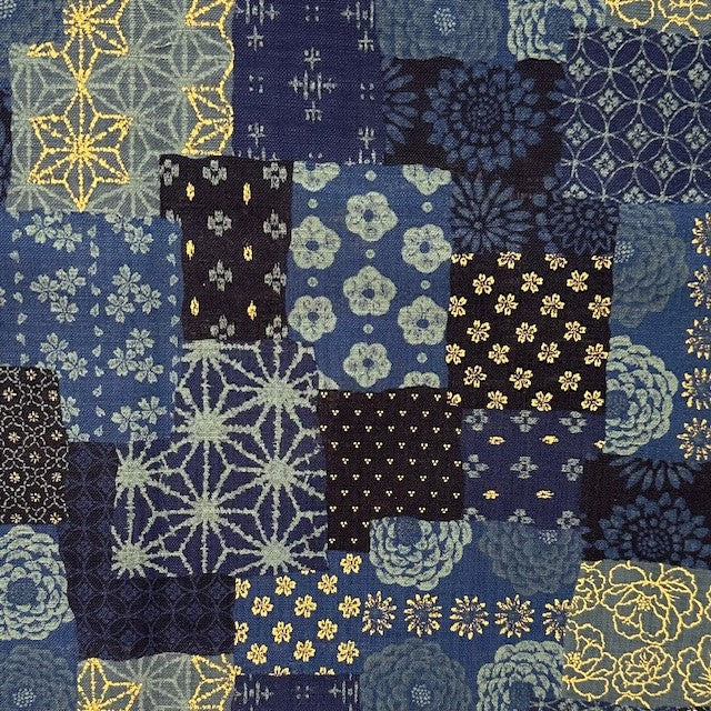 SEVENBERRY - GOLDEN BORO PATCHWORK BLUE