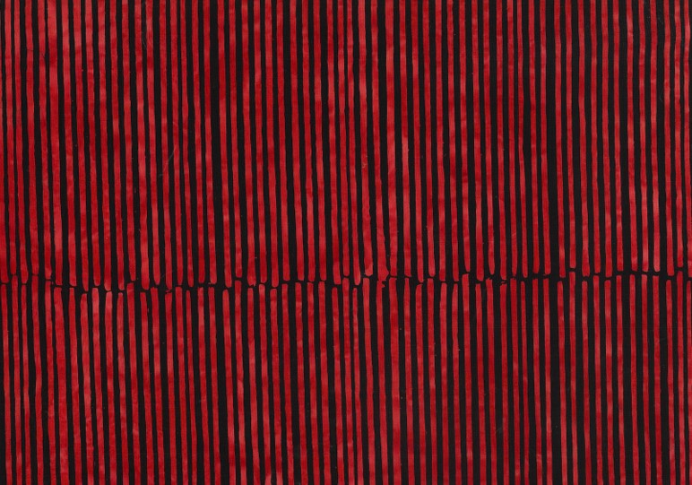 BATIK STRIPES RED & BLACK 