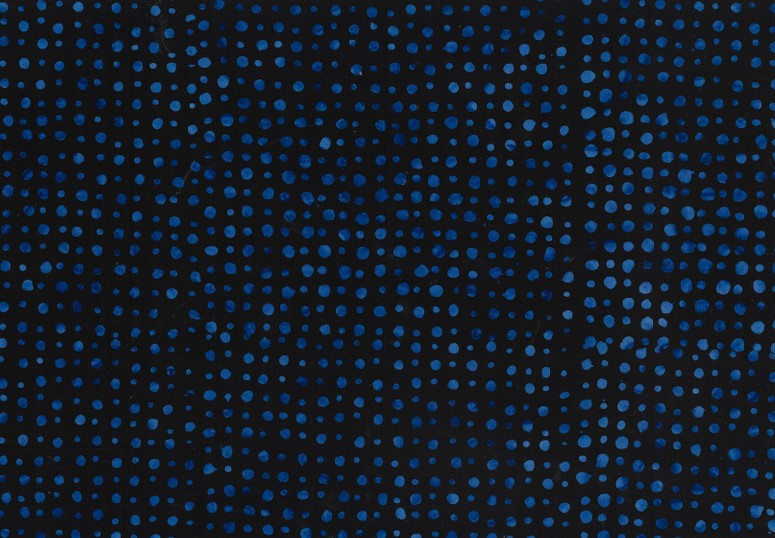 BATIK SPOTS DK BLUE -  BLACK BG