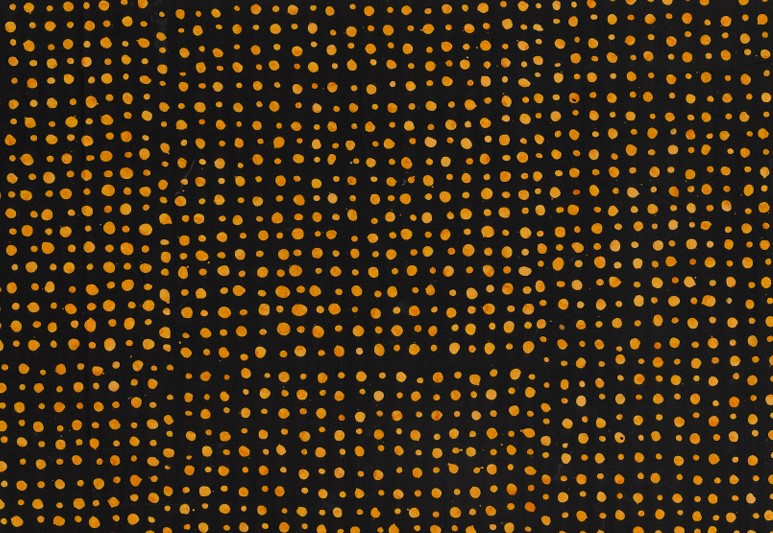 BATIK SPOTS ORANGE - BLACK BG