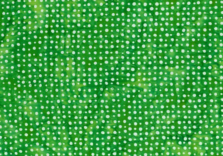 BATIK SPOTS WHITE - GREEN BG