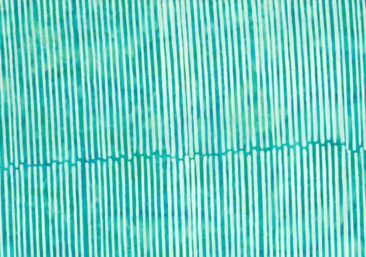 BATIK STRIPES TEAL & WHITE