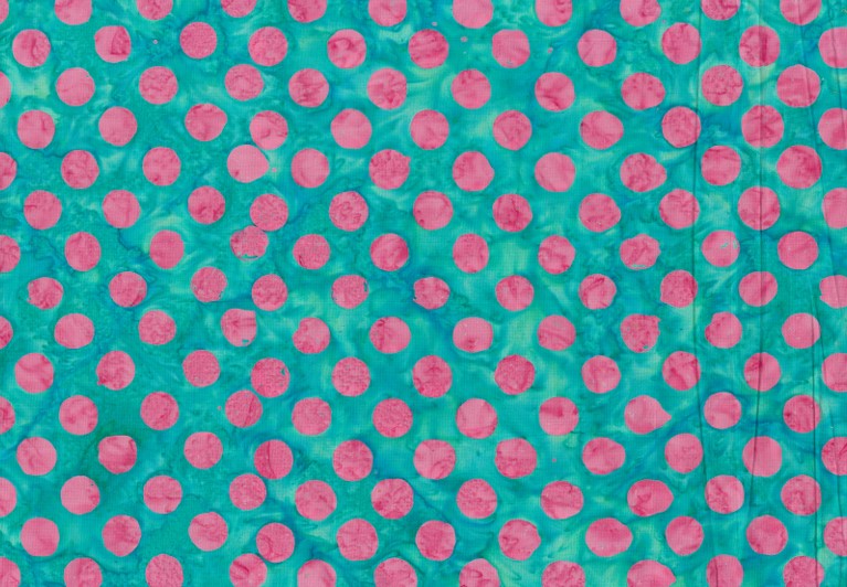 BATIK SPOTS BIG PINK/TEAL