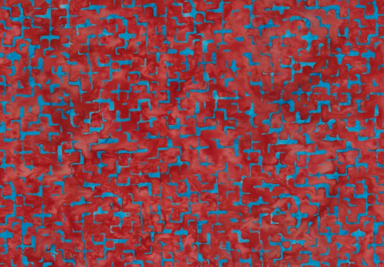 BATIK CRACKS BLUE-ORANGE BG