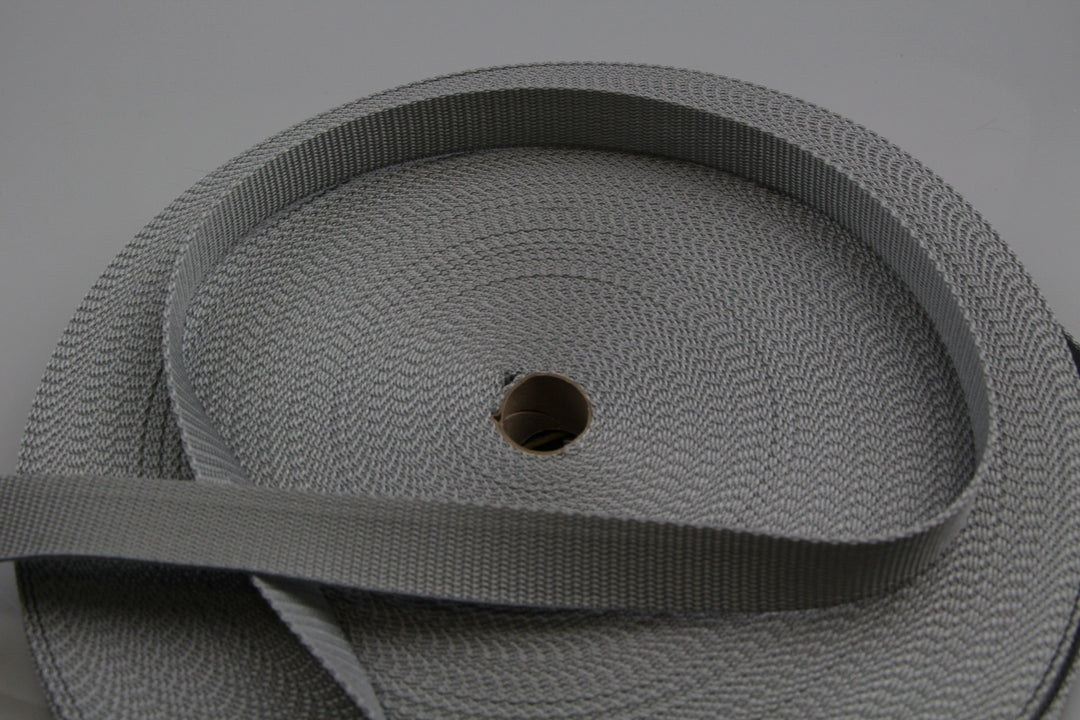POLYPROPLENE WEBBING 25MM GREY