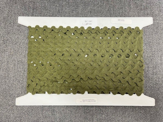 RIC RAC BRAID 9MM MOSS