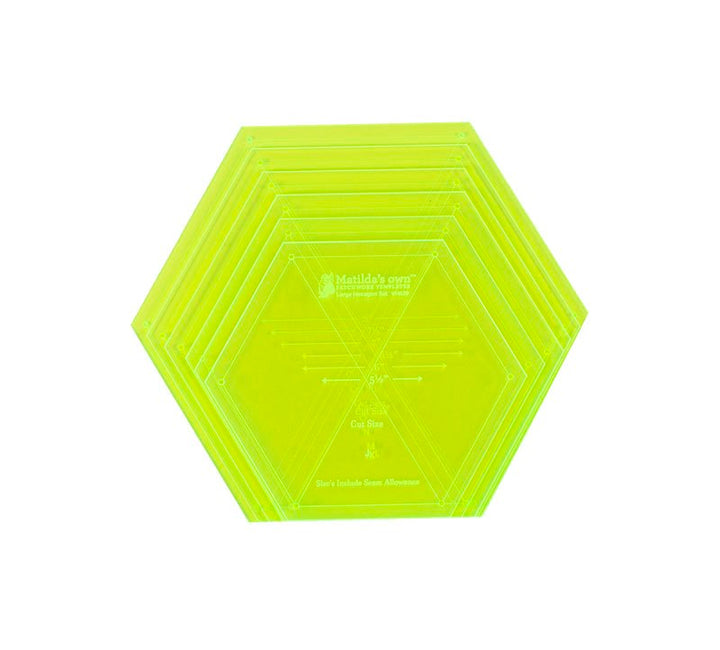 LARGE 60o HEXAGON SET - 5.5IN TO 8.0IN