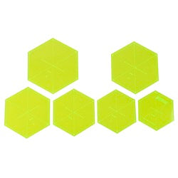LARGE 60o HEXAGON SET - 5.5IN TO 8.0IN