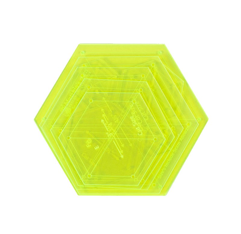 SMALL 60o HEXAGON SET - 1IN TO 5IN
