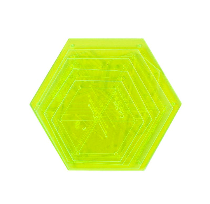 SMALL 60o HEXAGON SET - 1IN TO 5IN