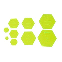 SMALL 60o HEXAGON SET - 1IN TO 5IN