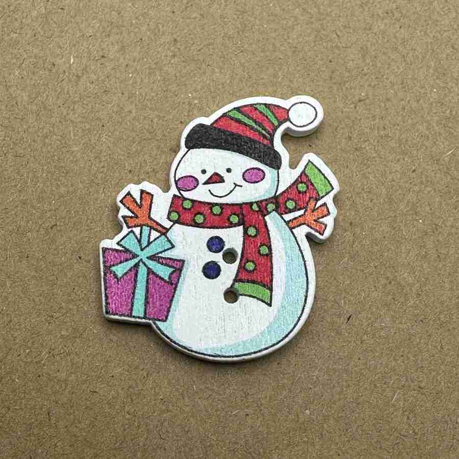 TERRIES BUTTON CHRISTMAS SNOWMAN