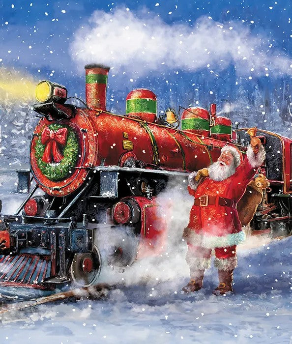 MORE CHRISTMAS WISHES 35 1/2' X 43' SANTAS TRAIN