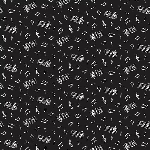 MUSIC NOTES BLACK 102