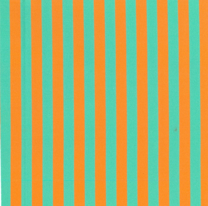 BLOCKSTAR RETRO RANGE STRIPE - WINTERGREEEN/ORANGE