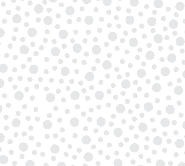 WHITE TOSSED DOTS 