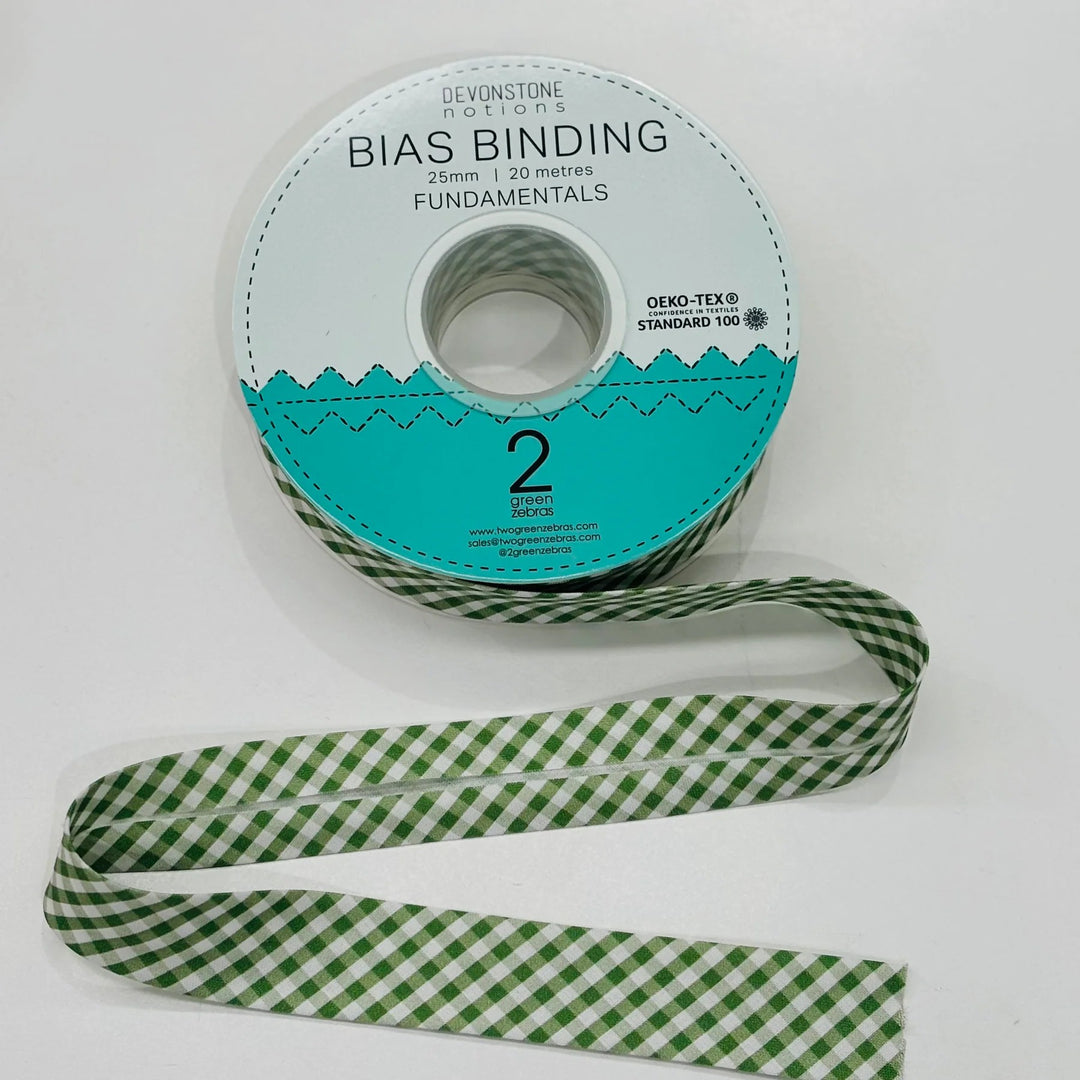 BIAS BINDING 25MM 1/8 CHECK CROCODILE 