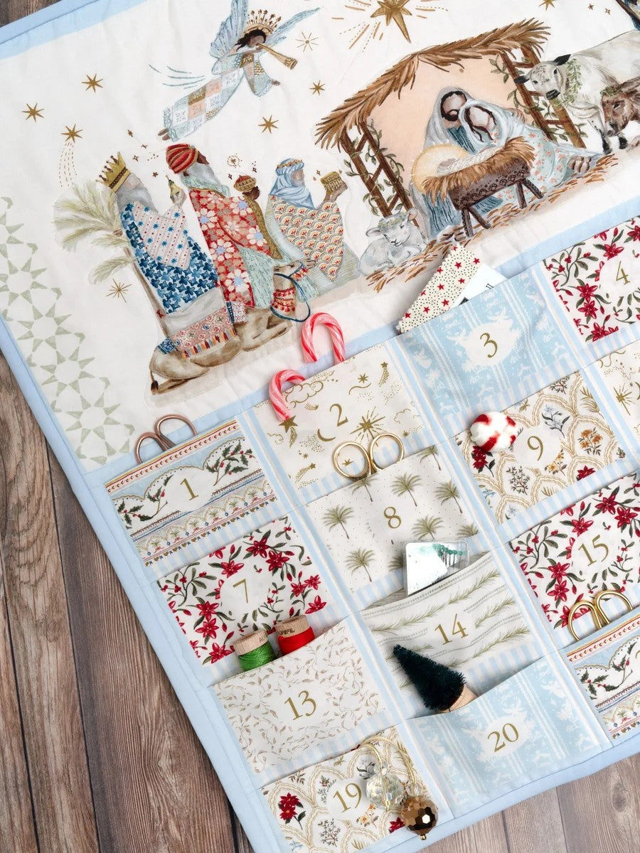 SILENT NIGHT LAMB ADVENT CALENDAR PANEL