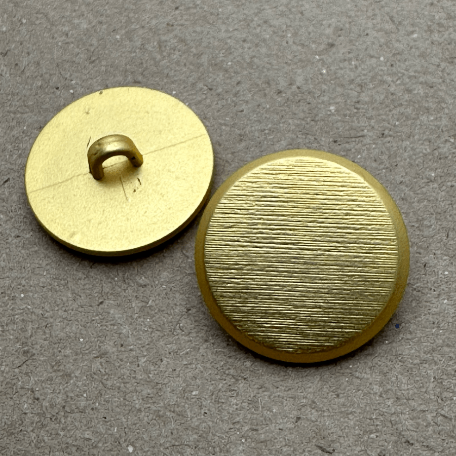 TERRIES BUTTONS SHANK TEXTURED 15MM- MATTE GOLD 