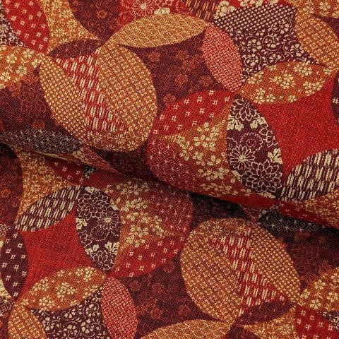SEVENBERRY - PATCHWORK SHIPPO RUSTIC WEAVE RED