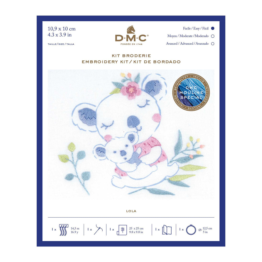 EMBROIDERY KIT DMC - KOALA LOLA