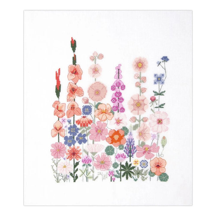 DMC DESIGNER CROSS STITCH KIT - CLIMBING FLOWERS 24.7X31CM