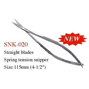 EMBROIDERY SCISSORS SQUEEZE SNIP 115MM/4.5''