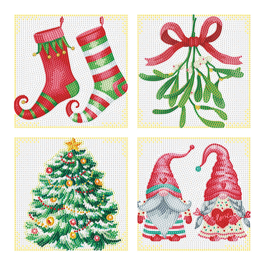 DIAMOND DOTZ 12.70X12.70CM CHRISTMAS JOY
