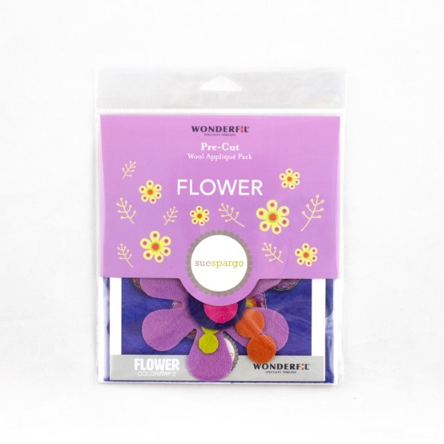 MERINO WOOL PRECUT FELT KITS FLOWER - [CL:COLOURWAY 2]