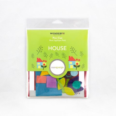 MERINO WOOL PRECUT FELT KITS  HOUSE -COLOURWAY 2 [CL:COLOURWAY 2]