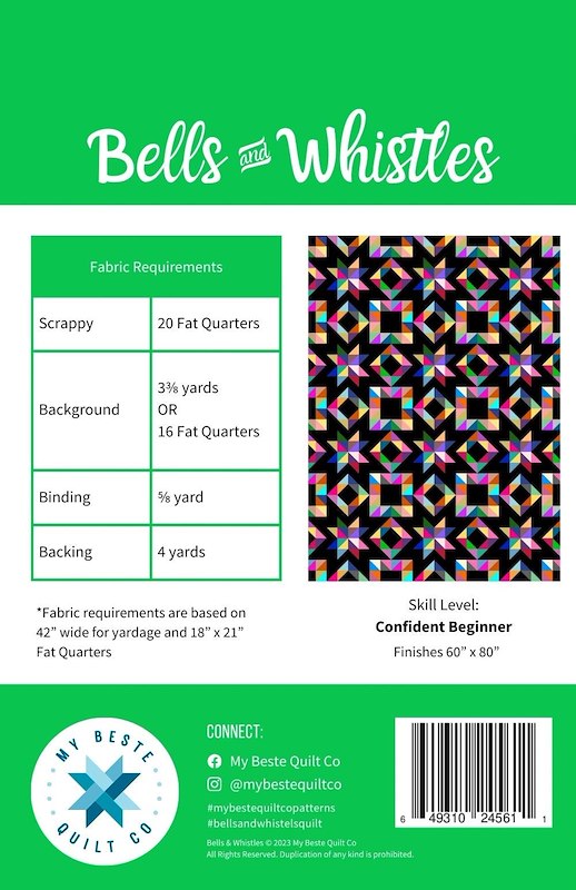 BELLS & WHISTLES QUILT PATTERN