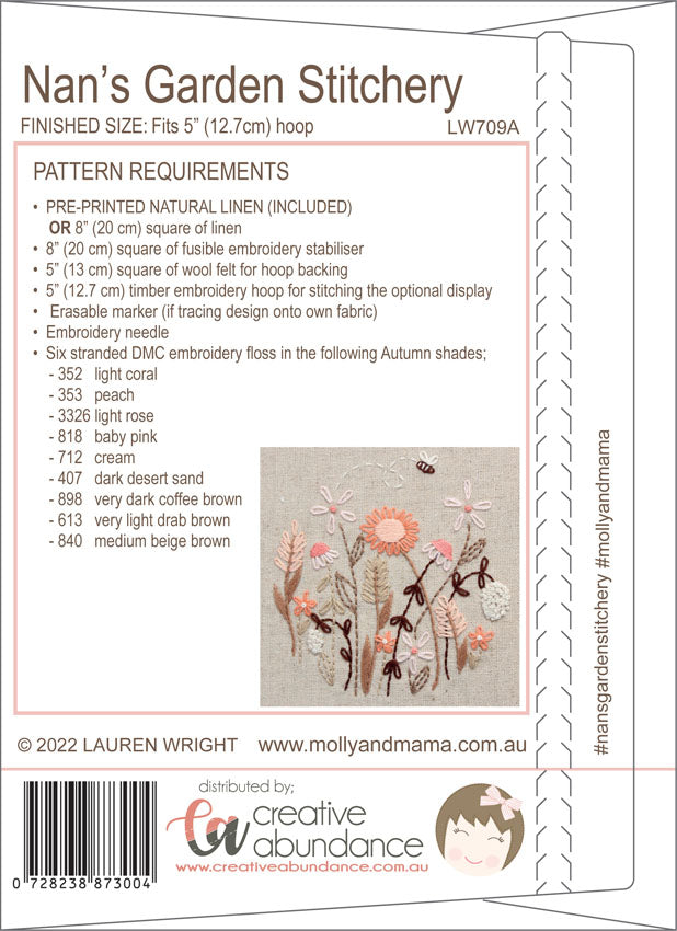 NANS GARDEN PREPRINTED LINEN - AUTUMN 