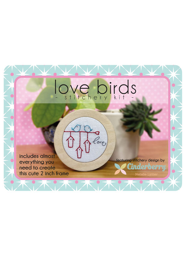 MINI STITCHERY KIT - LOVE BIRDS