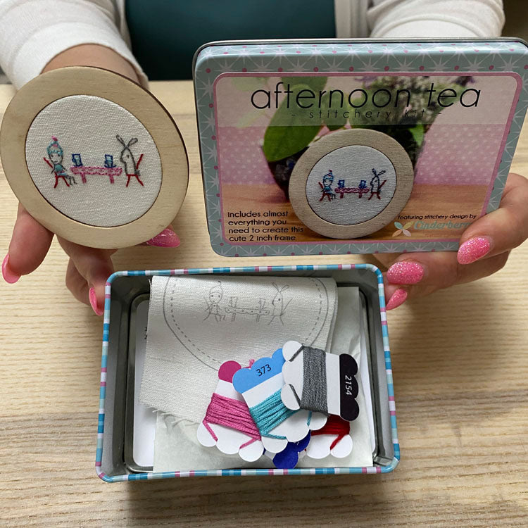 MINI STITCHERY KIT - AFTERNOON TEA 