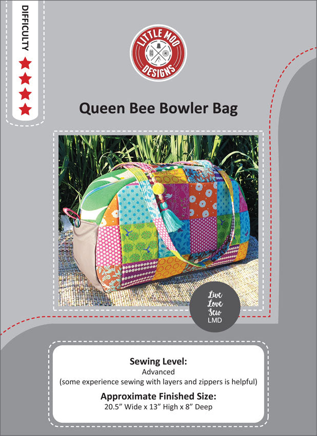 QUEEN BEE BOWLER BAG PATTERN