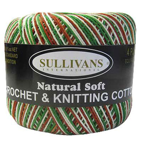 CROCHET COTTON 50GM XMAS VARIEGATED