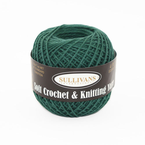 YARN 4PLY POLY SULLIVANS 50GM HERITAGE GREEN