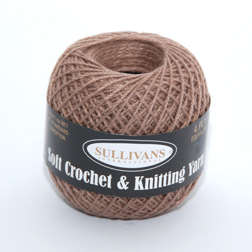 YARN 4PLY POLY SULLIVANS 50GM MOCHA