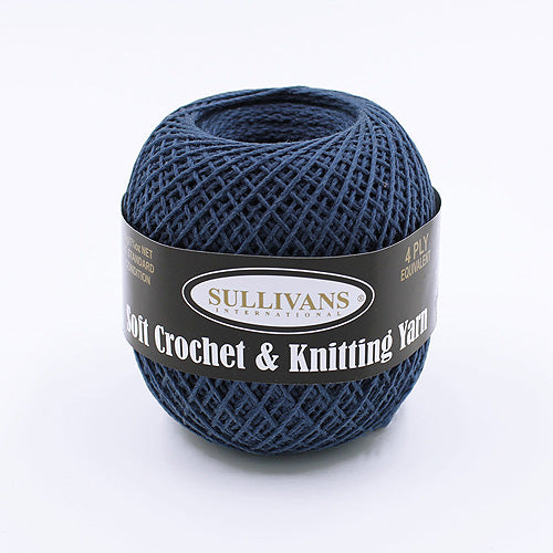 YARN 4PLY POLY SULLIVANS 50GM NAVY