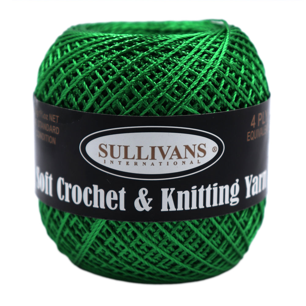 YARN 4PLY RAYON SULLIVANS 50GM EMERALD GREEN