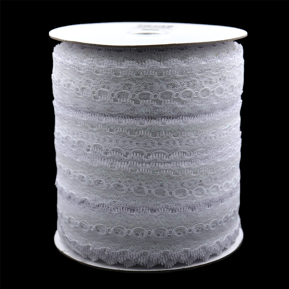 EYELET LACE 35MM WHITE