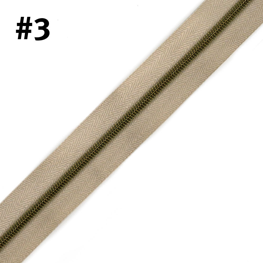 VD ZIPPER TAPE #3 NAT/ABRA (3M)