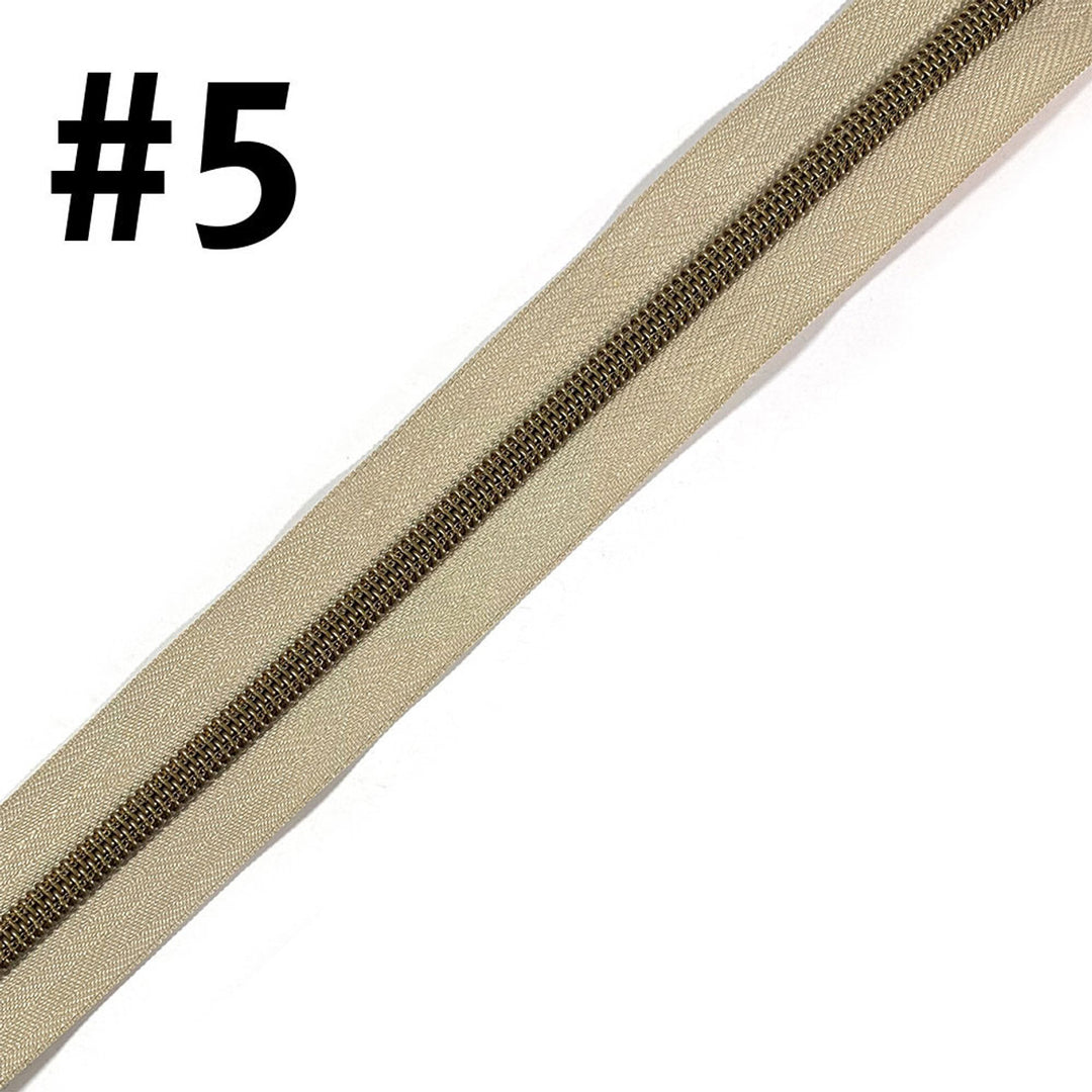 VD ZIPPER TAPE #5 NAT/AB (3M)