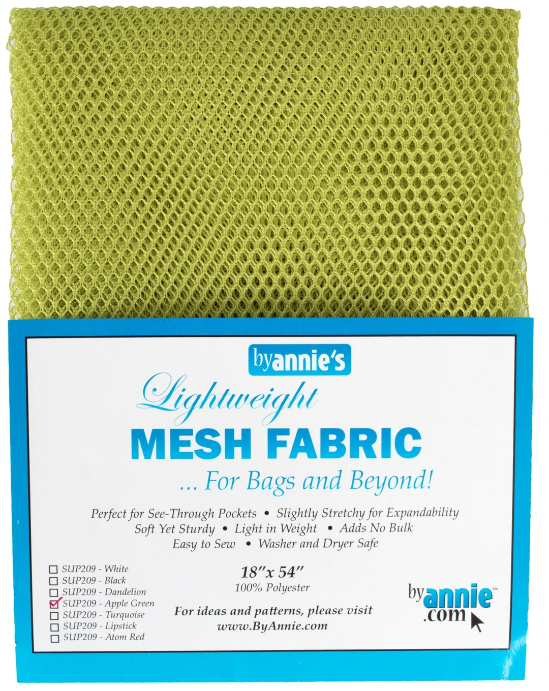 MESH LITE WEIGHT APPLE GREEN 18in x 54in