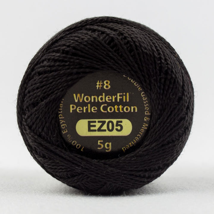 ELEGANZA™ #8WT PERLE COTTON [CL:EL5G-05 LIQUORICE SZ:5G BALL]