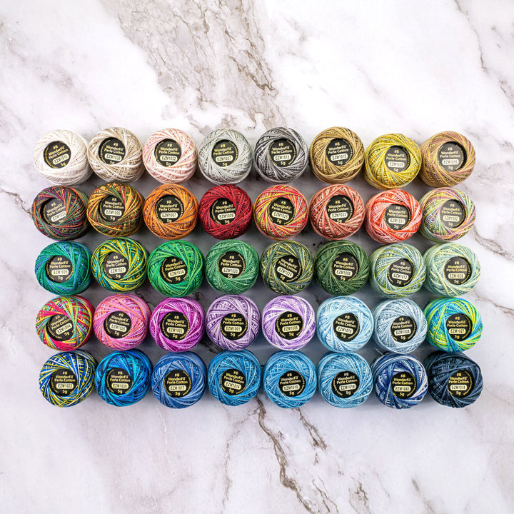 ELEGANZA™ #8WT PERLE COTTON [CL:EL5G-10 BLUE LAGOON SZ:5G BALL]